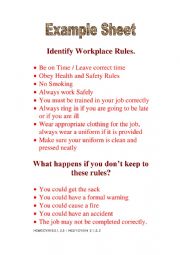 Workplace Rules