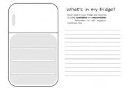 English Worksheet: What�s in my fridge?