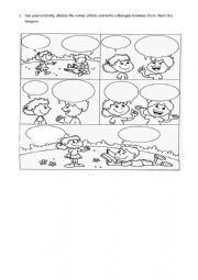 English Worksheet: Write a story