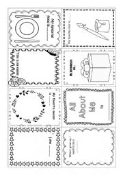 English Worksheet: All About Me