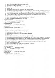 English Worksheet: Exterior parts of the car