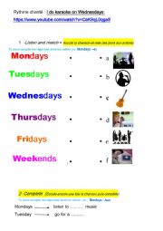 English Worksheet: Daily routine