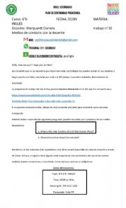 English Worksheet: ACTIVITY 8 