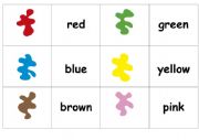 English Worksheet: colors flashcards