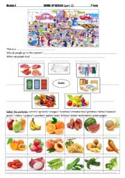 English Worksheet: Round-up session Module 3 7th form (part 2)