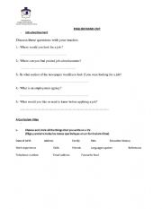 English Worksheet: TAREA DE INGLES - C.V