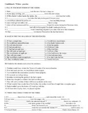 English Worksheet: conditionals,wishes