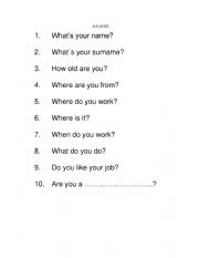 English Worksheet: Job quizz
