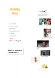 English Worksheet: Phrasal verbs vocabulary activity