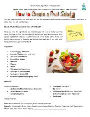 English Worksheet: Fruit