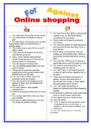 For or against - online shopping