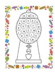 English Worksheet: Gumball Letters