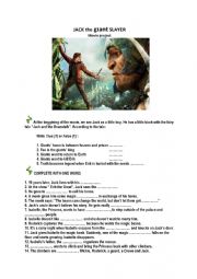 English Worksheet: Jack the Giant Slayer - movie quiz