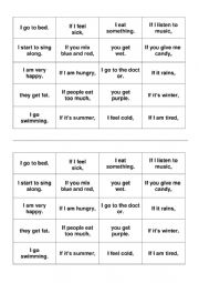 First Conditional - Matching Pairs Game