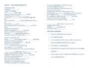 English Worksheet: Song By Queen