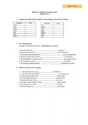 English Worksheet: Simple past
