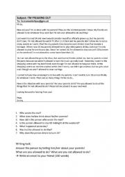 English Worksheet: allowed to - reading comprehension