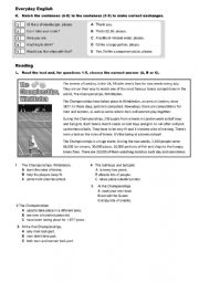 English Worksheet: Excercises