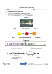 English Worksheet: Conditional sentences about facts