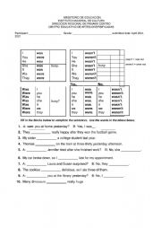 English Worksheet: prepositions of time and place
