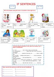 English Worksheet: If clauses