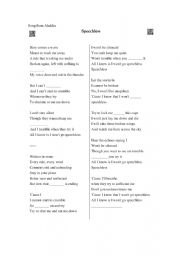 English Worksheet: Speechless_song from Aladdin