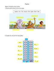 English Worksheet: ordinal numbers