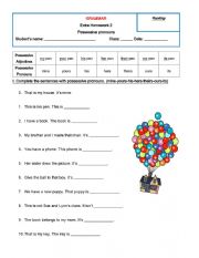 Possessive pronouns