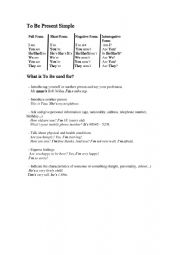 English Worksheet: To Be + There