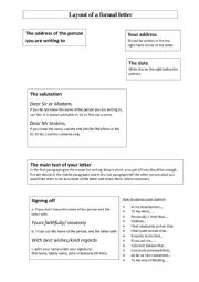 English Worksheet: Formal letter phrases