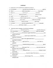 English Worksheet: Conditional Exercises