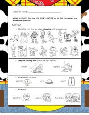 English Worksheet: Movie activity-Toy Story 3