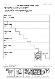 English Worksheet: The Magic Science Museum Floors