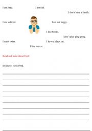 English Worksheet: Reported Speech - easy worksheet