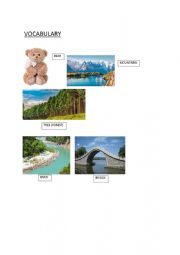 English Worksheet: Landscape Vocab