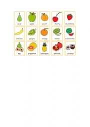English Worksheet: Frutas em ingls