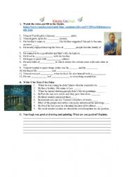 VAN GOGH VİDEO WORKSHEET