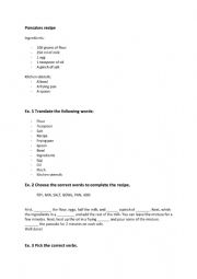 English Worksheet: Pancakes