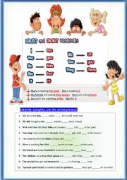 English Worksheet: SUBJECT and OBJECT PRONOUNS
