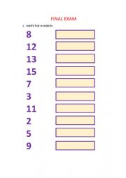 English Worksheet: Animals