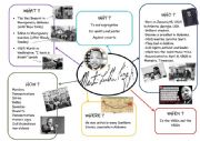 English Worksheet: Mind map Martin Luther King