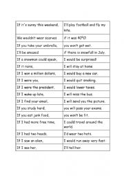 English Worksheet: 1st & 2nd conditional