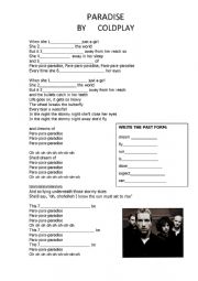 English Worksheet: Coldplay-Paradise