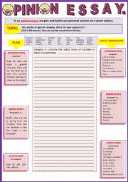 English Worksheet: Opinion essay - Are you for or against camping? - Guided writing.