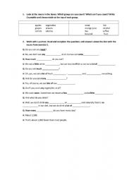 English Worksheet: Countable and Uncountable nouns