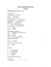 English Worksheet: Verb to Be . there is there are