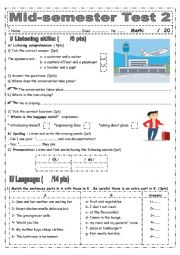 Mid-Semester test 2