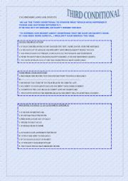 English Worksheet: Third Conditional