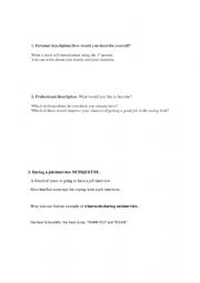 English Worksheet: Personality test