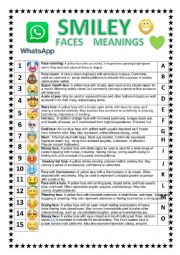 SMILEY FACES 2 MEANINGS WITH SOLUTION